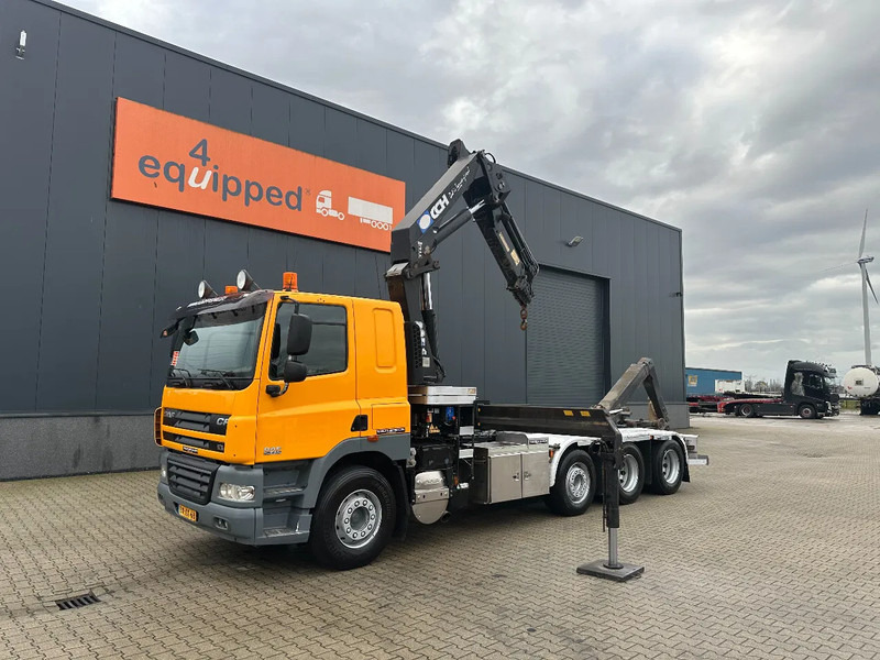 DAF CF 85.410 8x2 / HMF 3000 K6 crane (30T/m 6x extendable) + remote / HYVALIFT 26Tkg HOOK, / EURO-5 / NL-TRUCK - Hook lift truck, Crane truck: picture 2 DAF CF 85.410 8x2 / HMF 3000 K6 crane (30T/m 6x extendable) + remote / HYVALIFT 26Tkg HOOK, / EURO-5 / NL-TRUCK - Hook lift truck, Crane truck: picture 2