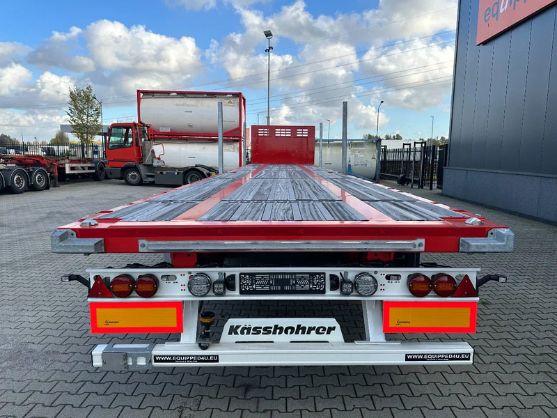 Kässbohrer NEU Heavy-Duty Platform, Heckbündig, Twistlocks (1x 40FT / 2x 20FT), ADR (EX/II, EX/III, FL, AT), Rungtasschen, Scheibebremsen - Dropside/ Flatbed semi-trailer: picture 4 Kässbohrer NEU Heavy-Duty Platform, Heckbündig, Twistlocks (1x 40FT / 2x 20FT), ADR (EX/II, EX/III, FL, AT), Rungtasschen, Scheibebremsen - Dropside/ Flatbed semi-trailer: picture 4