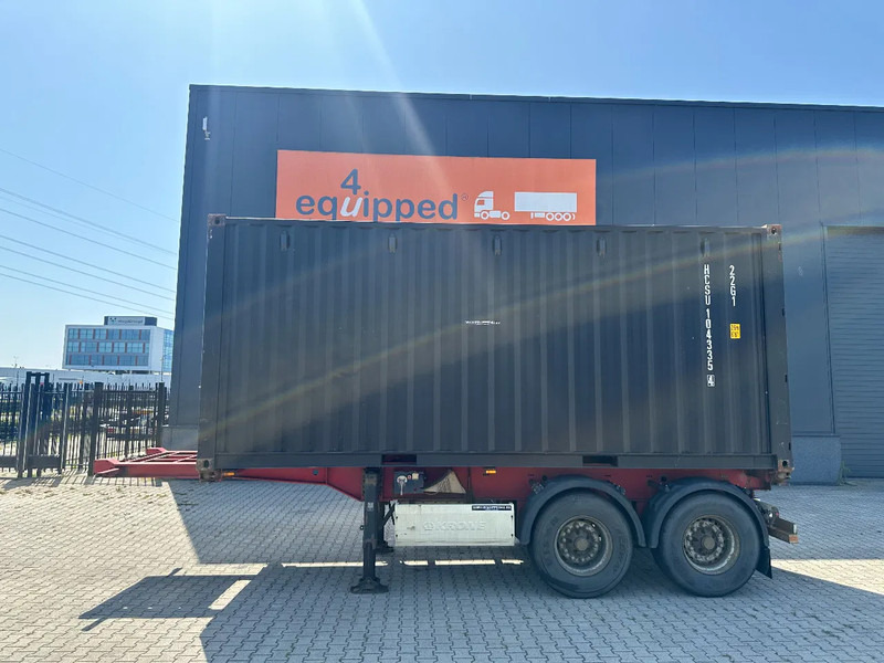 Krone 2-axle 20FT chassis + 20FT DV 8'6" container ONE-WAY - Container transporter/ Swap body semi-trailer: picture 2 Krone 2-axle 20FT chassis + 20FT DV 8'6" container ONE-WAY - Container transporter/ Swap body semi-trailer: picture 2