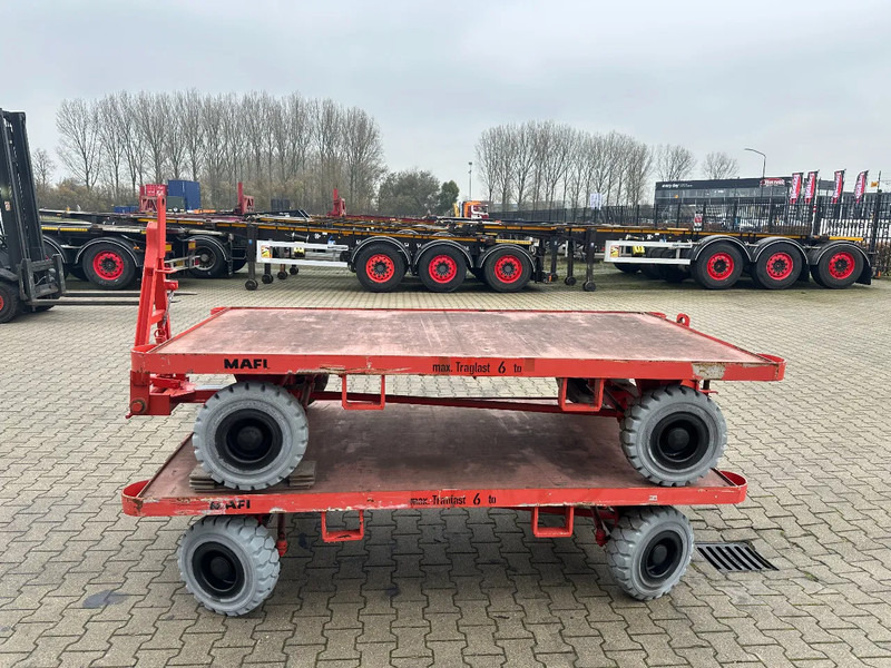 Mafi stack of 2x double-steered and connectable heavy-duty trailers with 6000kg loading capacity, 9x available - Material handling equipment: picture 5 Mafi stack of 2x double-steered and connectable heavy-duty trailers with 6000kg loading capacity, 9x available - Material handling equipment: picture 5