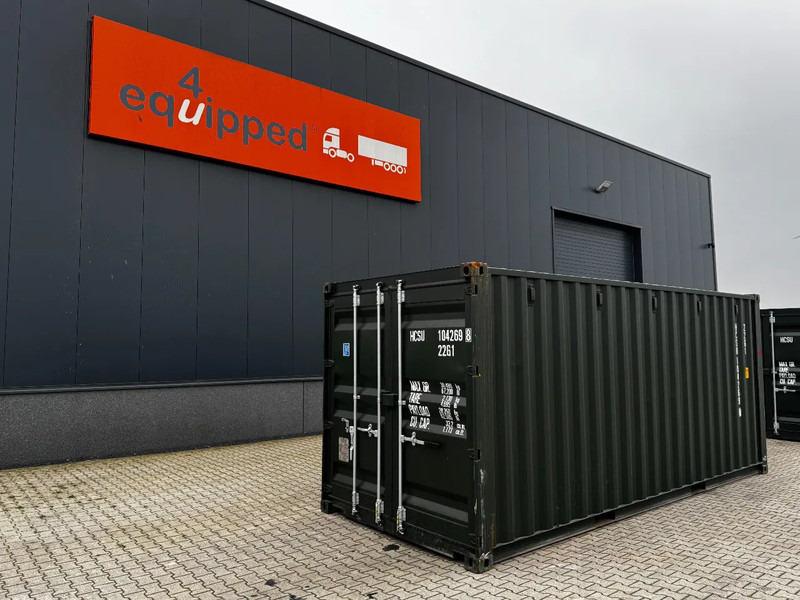 Onbekend TOP 20FT DV 8'6" containers ONE-WAY, 2x available, darkgreen - Shipping container: picture 1 Onbekend TOP 20FT DV 8'6" containers ONE-WAY, 2x available, darkgreen - Shipping container: picture 1