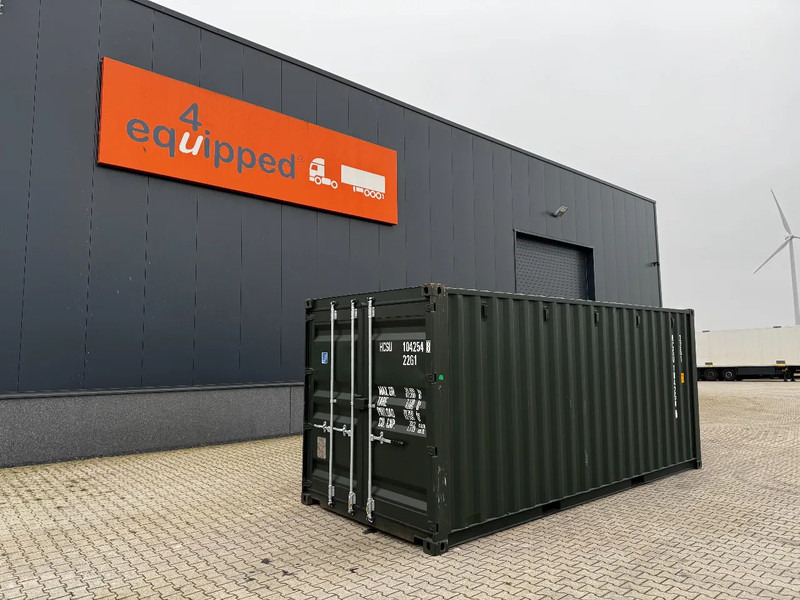 Onbekend TOP 20FT DV 8'6" containers ONE-WAY, 3x available, darkgreen - Shipping container: picture 1 Onbekend TOP 20FT DV 8'6" containers ONE-WAY, 3x available, darkgreen - Shipping container: picture 1
