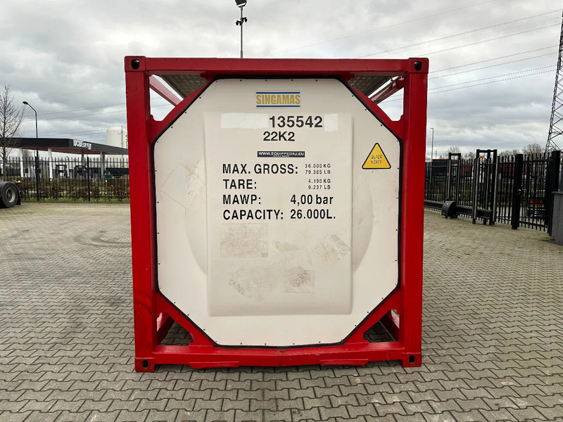 SINGAMAS 20FT ISO, 26.000L/1-COMP/3 BAFFELS/3 manholes, 5Y inspection: 06/2027 - Storage tank: picture 5 SINGAMAS 20FT ISO, 26.000L/1-COMP/3 BAFFELS/3 manholes, 5Y inspection: 06/2027 - Storage tank: picture 5