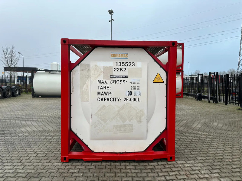 SINGAMAS 20FT ISO, 26.000L/1-COMP/3 BAFFELS/3 manholes, 5Y inspection: 06/2027 - Tank container: picture 5 SINGAMAS 20FT ISO, 26.000L/1-COMP/3 BAFFELS/3 manholes, 5Y inspection: 06/2027 - Tank container: picture 5