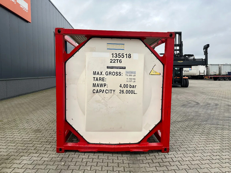 SINGAMAS 20FT ISO, 26.000L/1-COMP/3 BAFFELS/3 manholes, 5Y inspection: 06/2027 - Tank container: picture 5 SINGAMAS 20FT ISO, 26.000L/1-COMP/3 BAFFELS/3 manholes, 5Y inspection: 06/2027 - Tank container: picture 5