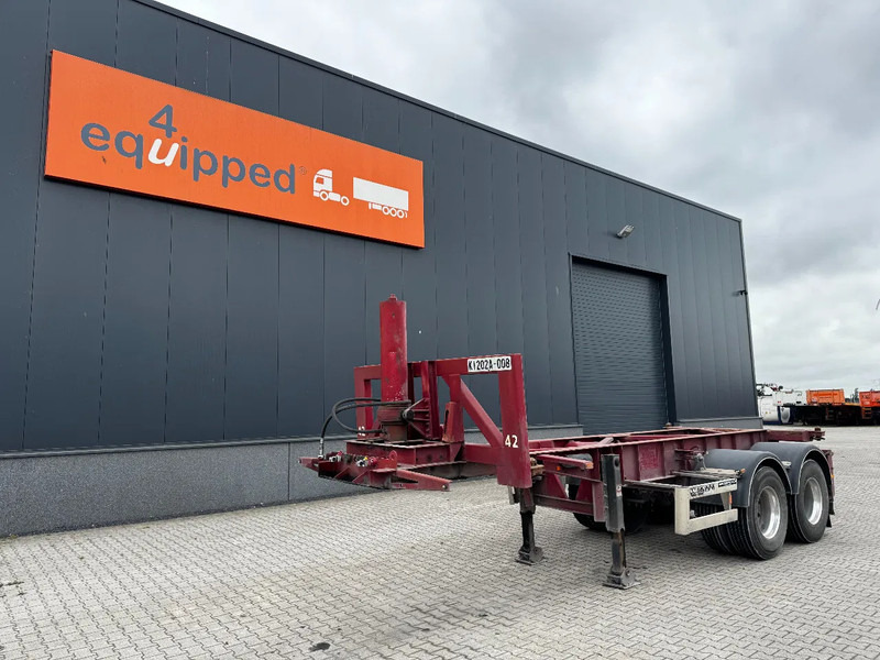 Van Hool 2 AXLE 20FT TIPPING-CHASSIS, TWIN-TIRES, BPW + DRUM, ALCOA - Container transporter/ Swap body semi-trailer: picture 1 Van Hool 2 AXLE 20FT TIPPING-CHASSIS, TWIN-TIRES, BPW + DRUM, ALCOA - Container transporter/ Swap body semi-trailer: picture 1