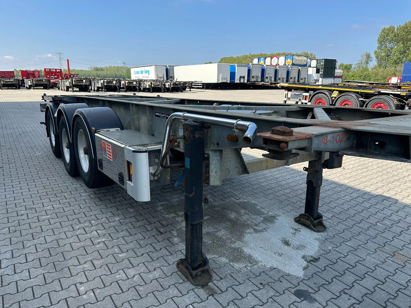 Container transporter/ Swap body semi-trailer Van Hool 20FT/30FT, ADR (EX/II, EX/III, FL, AT), BPW + drum, ALCOA, galvanized, liftaxle, NL-Chassis: picture 15