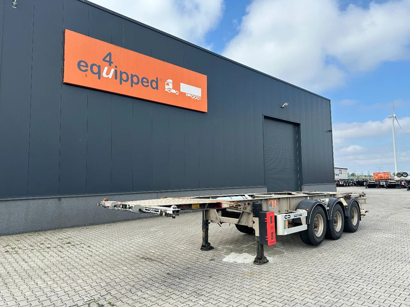 Van Hool 20FT/30FT, ADR (EX/II, EX/III, FL, AT), BPW + drum, ALCOA, galvanized, liftaxle, NL-Chassis - Container transporter/ Swap body semi-trailer: picture 1 Van Hool 20FT/30FT, ADR (EX/II, EX/III, FL, AT), BPW + drum, ALCOA, galvanized, liftaxle, NL-Chassis - Container transporter/ Swap body semi-trailer: picture 1