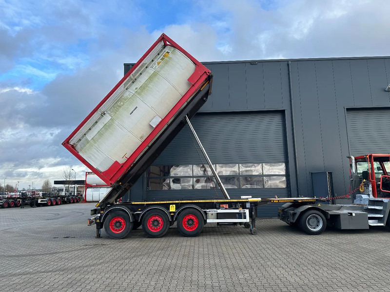 Van Hool 20FT, 66° Tipping-chassis, ADR (EX/II, EX/III, FL, AT), SAF, 2 liftaxles, 380V - Container transporter/ Swap body semi-trailer: picture 4 Van Hool 20FT, 66° Tipping-chassis, ADR (EX/II, EX/III, FL, AT), SAF, 2 liftaxles, 380V - Container transporter/ Swap body semi-trailer: picture 4
