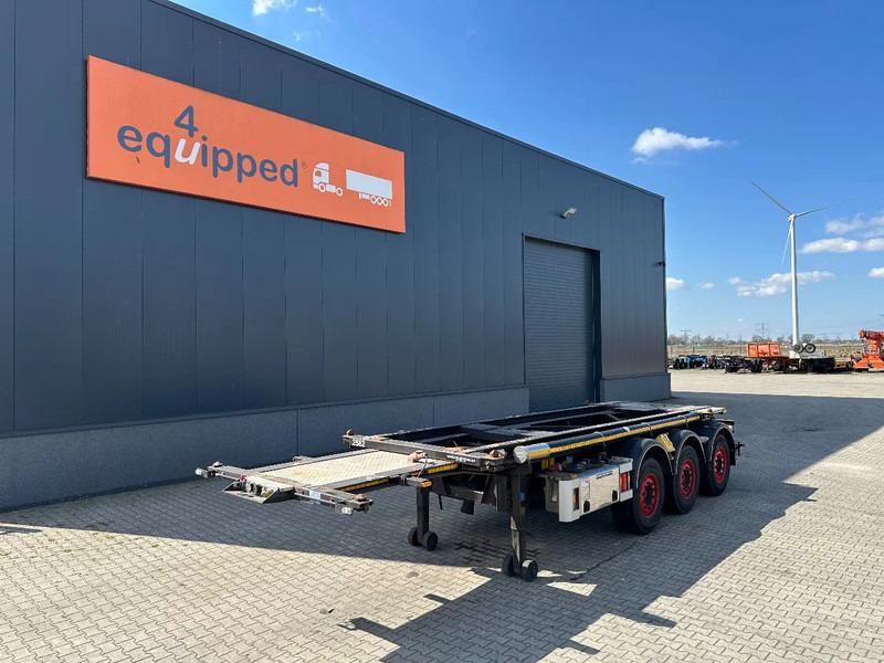 Van Hool 20FT, 66° Tipping-chassis, ADR (EX/II, EX/III, FL, OX, AT), SAF, 2 liftaxles, 380V - Container transporter/ Swap body semi-trailer: picture 2 Van Hool 20FT, 66° Tipping-chassis, ADR (EX/II, EX/III, FL, OX, AT), SAF, 2 liftaxles, 380V - Container transporter/ Swap body semi-trailer: picture 2