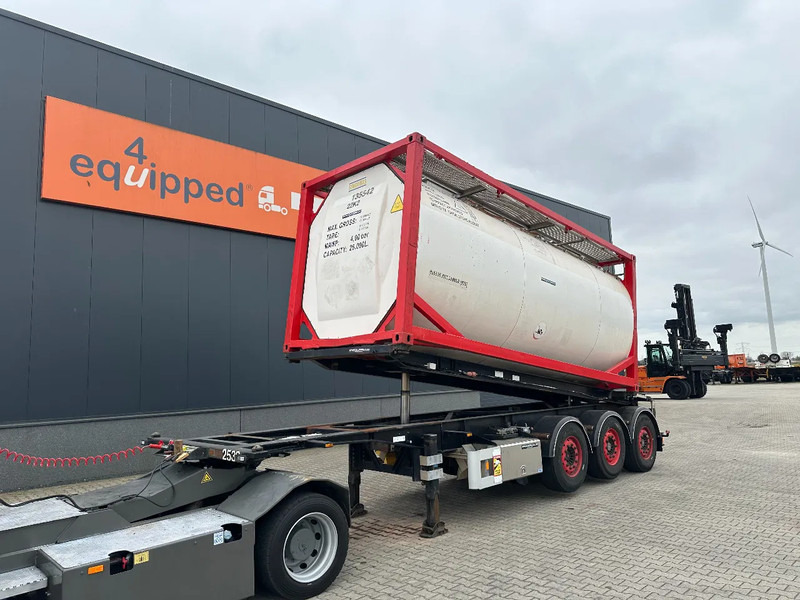 Van Hool 20FT Tipping-chassis, ADR (EX/II, EX/III, FL, AT, OX), SAF, 2 liftaxles, APK/ADR: 06-2026 - Container transporter/ Swap body semi-trailer: picture 1 Van Hool 20FT Tipping-chassis, ADR (EX/II, EX/III, FL, AT, OX), SAF, 2 liftaxles, APK/ADR: 06-2026 - Container transporter/ Swap body semi-trailer: picture 1