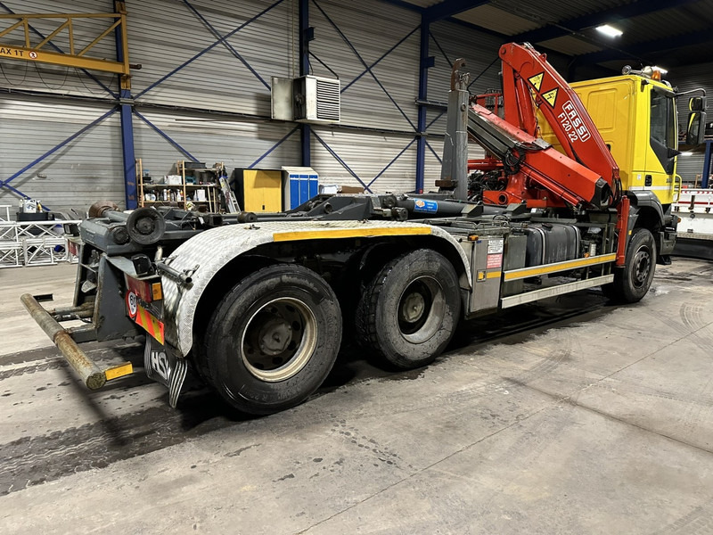 Hook lift truck, Crane truck Iveco TRAKKER 350 6x4 HOOKLIFT + CRANE FASSI F120.22 (5/6 F) - *342.000km* - STEEL SPRING / BIG AXLES - AS TRONIC AUTOMATIC GEARBOX: picture 8