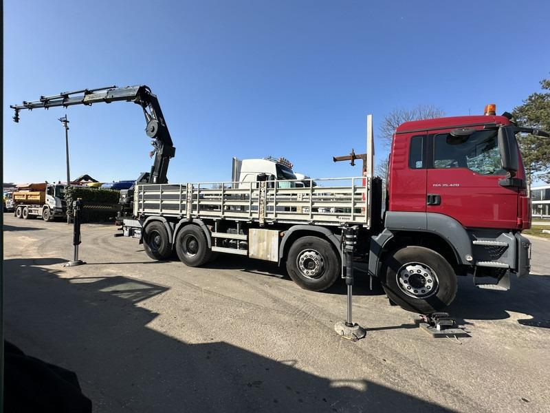 Dropside/ Flatbed truck, Crane truck MAN TGS 35.420 8x4 + CRANE HIAB X-HIPRO 302 EP-5 - 192.000km - ROTATOR - 5/6 F - PLATFORM 6m55 - AIR SUSPENSION - TUV 06/2025 - TOP CONDITION: picture 8
