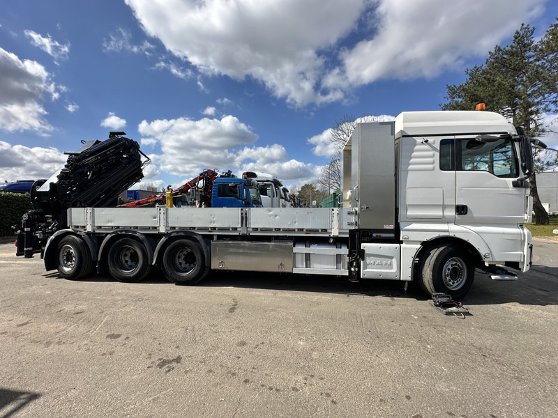 Dropside/ Flatbed truck, Crane truck MAN TGX 35.420 8x4-4 TRIDEM PRTISCHE 6m40 + KRAN (26m!) HIAB X-HIPRO 408 E-5 + JIB 100X-5  - *306.245km* - BE TRUCK: picture 6