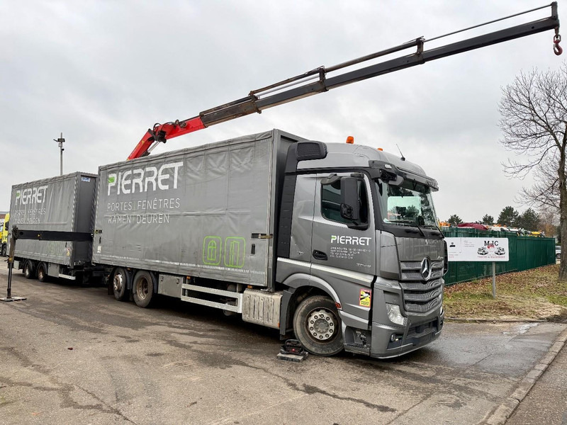 Mercedes-Benz ACTROS 2645 6x2 105m³ JUMBO + CRANE PALFINGER PK19001 (4x) - RETARDER - RADIO - *FULL AIR* - FRIGO - EURO 6 - SAF AS - BELGIAN TRUCK - Crane truck: picture 1 Mercedes-Benz ACTROS 2645 6x2 105m³ JUMBO + CRANE PALFINGER PK19001 (4x) - RETARDER - RADIO - *FULL AIR* - FRIGO - EURO 6 - SAF AS - BELGIAN TRUCK - Crane truck: picture 1