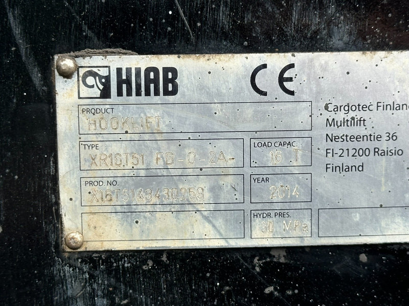 Hook lift truck, Crane truck Renault C460 8x4 HOOKLIFT + CRANE HIAB 288 E-6 HIDUO - RADIO - 5/6 F - STEEL SPRING / HUB REDUCTION: picture 20