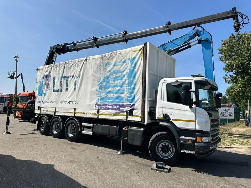 Scania P410 8x4 TRIDEM PRITSCHE PLANE + KRAN HIAB 244 EP-4 HIDUO - RETARDER - LIFT + STEERING AXLE - *327.000km* - RADIO - Curtainsider truck, Crane truck: picture 2 Scania P410 8x4 TRIDEM PRITSCHE PLANE + KRAN HIAB 244 EP-4 HIDUO - RETARDER - LIFT + STEERING AXLE - *327.000km* - RADIO - Curtainsider truck, Crane truck: picture 2