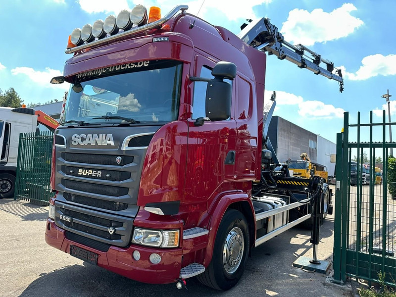 Scania R580 6X2 V8 HOOKLIFT + CRANE HIAB 211 E-4 HIPRO - ROTATOR - RETARDER - ALCOA ALU - RADIO - NL TRUCK - Hook lift truck, Crane truck: picture 3 Scania R580 6X2 V8 HOOKLIFT + CRANE HIAB 211 E-4 HIPRO - ROTATOR - RETARDER - ALCOA ALU - RADIO - NL TRUCK - Hook lift truck, Crane truck: picture 3