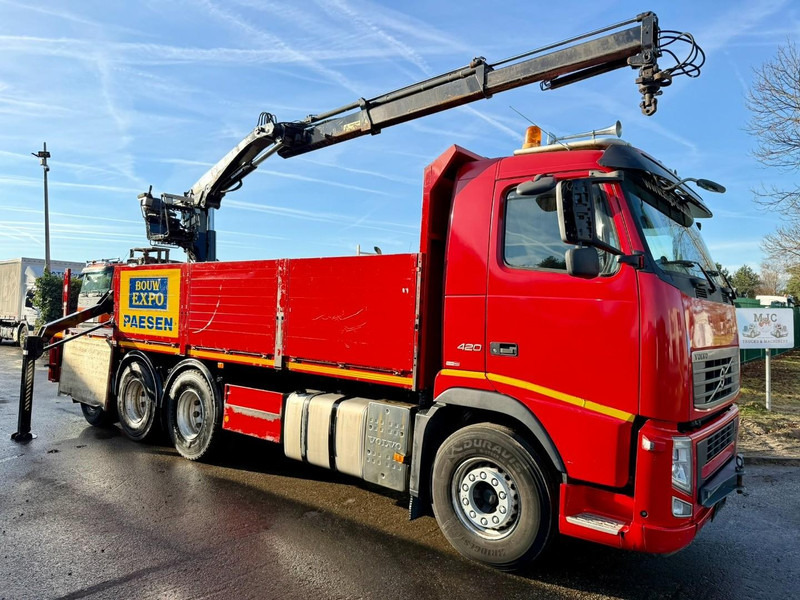 Volvo FH 420 8x4 TRIDEM + CRANE HIAB ROLLER 130 R - PLATFORM 8m - LIFT + STEERING AXLE - I-SHIFT - EURO 5 - BE TRUCK - Crane truck: picture 1 Volvo FH 420 8x4 TRIDEM + CRANE HIAB ROLLER 130 R - PLATFORM 8m - LIFT + STEERING AXLE - I-SHIFT - EURO 5 - BE TRUCK - Crane truck: picture 1