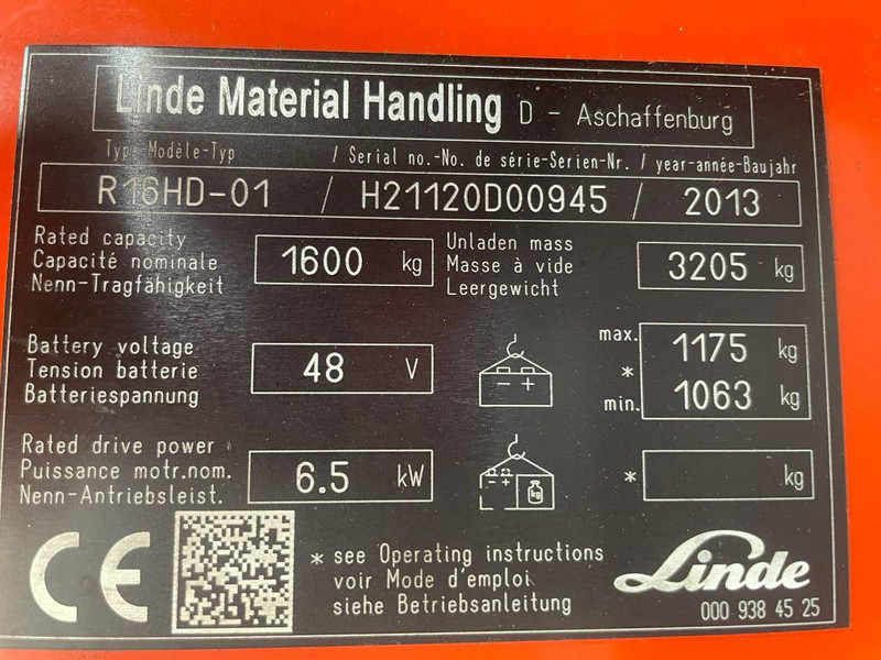 Linde R 16 HD-01 - Reach truck: picture 4 Linde R 16 HD-01 - Reach truck: picture 4