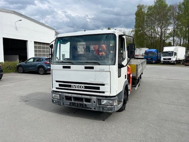 Dropside/ Flatbed truck, Crane truck Iveco ML 75 E Pritsche mit Atlas Ladekran 60.1: picture 12