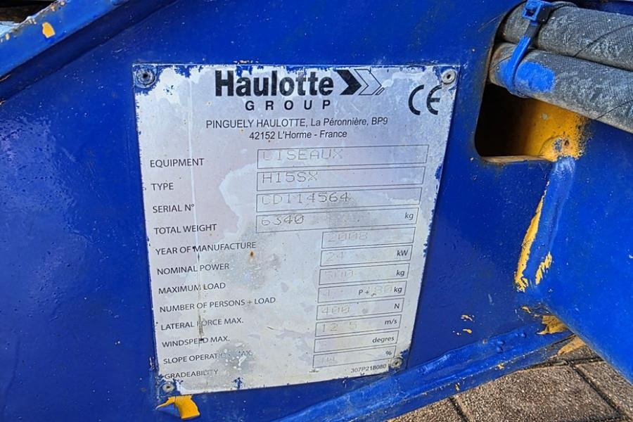 Scissor lift Haulotte H15SX As-Is, Diesel, 4x4 Drive 15 Working Height,: picture 6