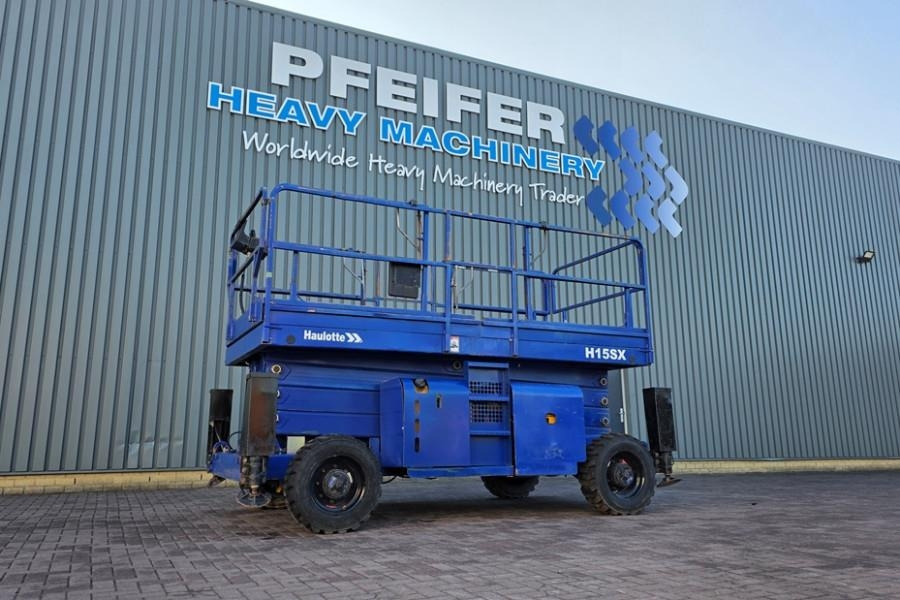 Haulotte H15SX As-Is, Diesel, 4x4 Drive 15 Working Height, - Scissor lift: picture 1 Haulotte H15SX As-Is, Diesel, 4x4 Drive 15 Working Height, - Scissor lift: picture 1