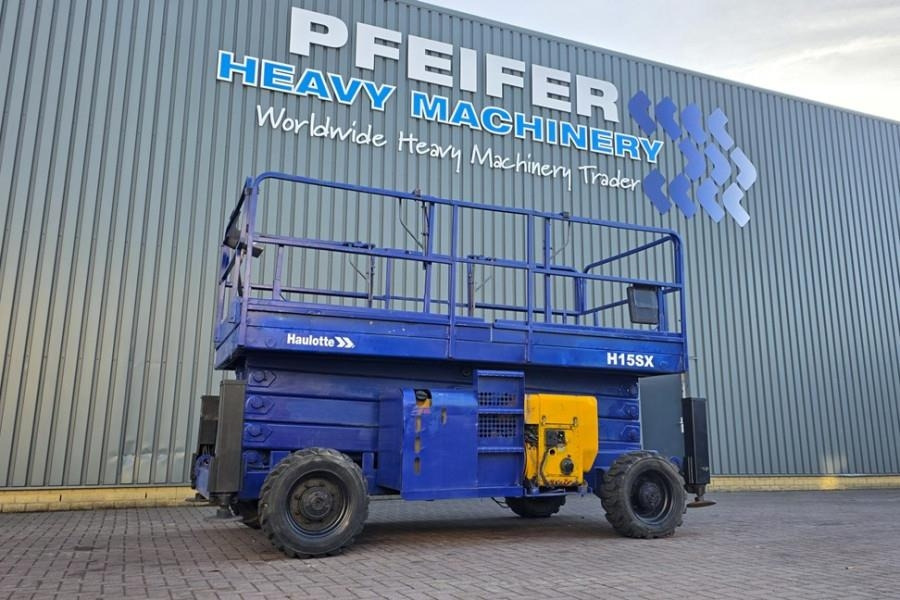 Haulotte H15SX Diesel, 4x4 Drive, 15 Working Height, 500kg - Scissor lift: picture 1 Haulotte H15SX Diesel, 4x4 Drive, 15 Working Height, 500kg - Scissor lift: picture 1