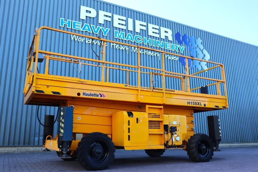 Haulotte H15SXL Diesel, 4x4 Drive, 15m Working Height, 500k - Scissor lift: picture 1 Haulotte H15SXL Diesel, 4x4 Drive, 15m Working Height, 500k - Scissor lift: picture 1