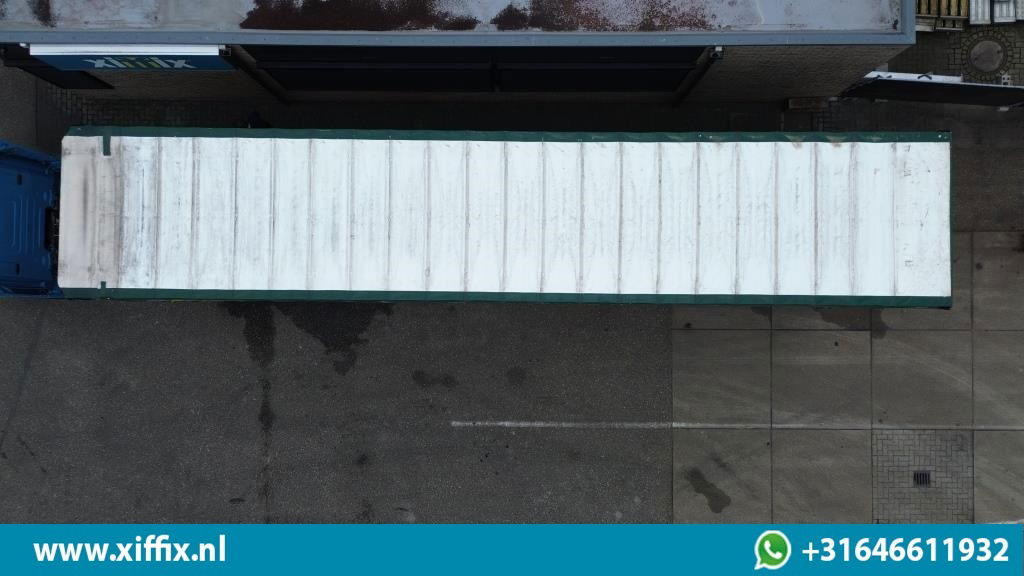 Meusburger 3-ass. Vlakke dubbel 2x uitschuifbare oplegger met huifopbouw / 3x gestuurd - Dropside/ Flatbed semi-trailer: picture 5 Meusburger 3-ass. Vlakke dubbel 2x uitschuifbare oplegger met huifopbouw / 3x gestuurd - Dropside/ Flatbed semi-trailer: picture 5