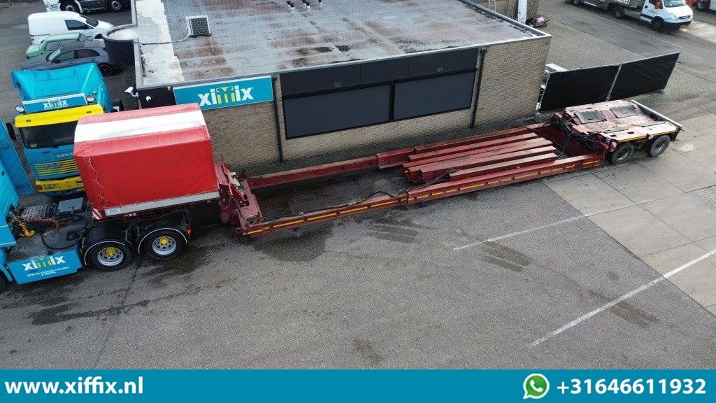 SCHEUERLE 2-ass. Uitschuifbare dieplader met afn. Nek / 3 paar Verlengbalken / Pendel assen - Low loader semi-trailer: picture 1 SCHEUERLE 2-ass. Uitschuifbare dieplader met afn. Nek / 3 paar Verlengbalken / Pendel assen - Low loader semi-trailer: picture 1