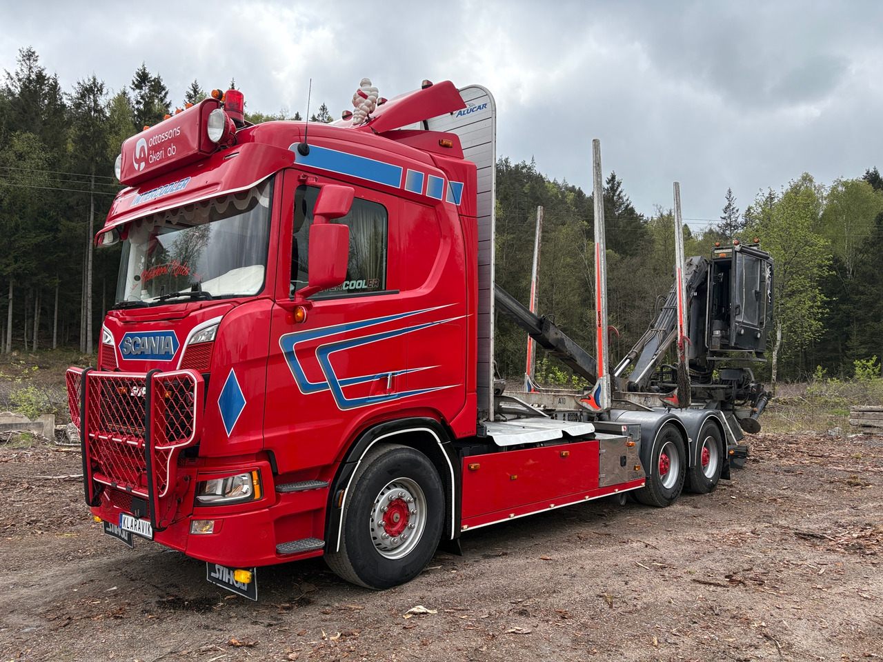 Scania R580 - Logging truck: picture 1 Scania R580 - Logging truck: picture 1
