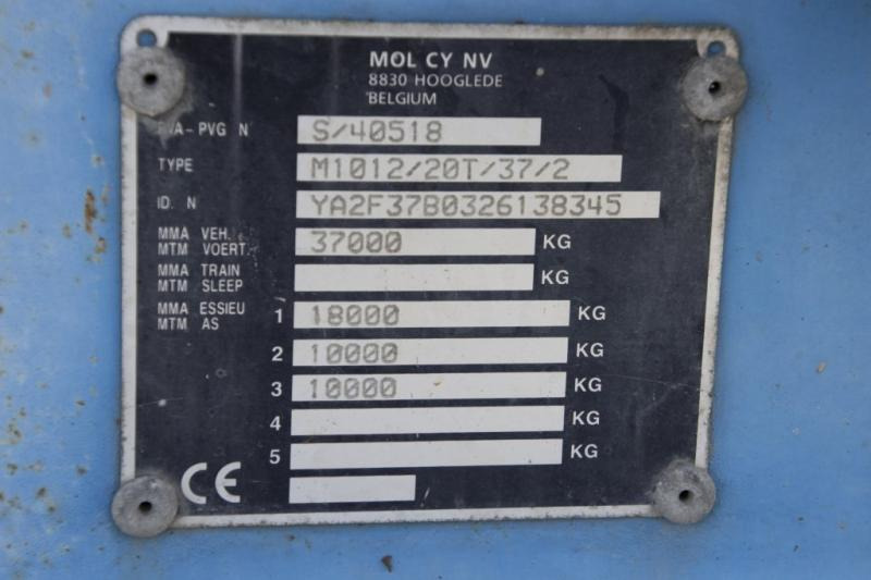 Concrete mixer semi-trailer Mol BETON MIXER/MALAXEUR/MISCHER 10M3+MOTOR/MOTEUR: picture 8 Concrete mixer semi-trailer Mol BETON MIXER/MALAXEUR/MISCHER 10M3+MOTOR/MOTEUR: picture 8
