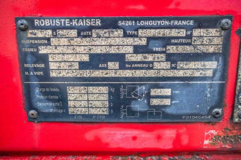 Tipper semi-trailer ROBUSTE-KAISER KIPPER - HYRD. DEUR-30m3: picture 8