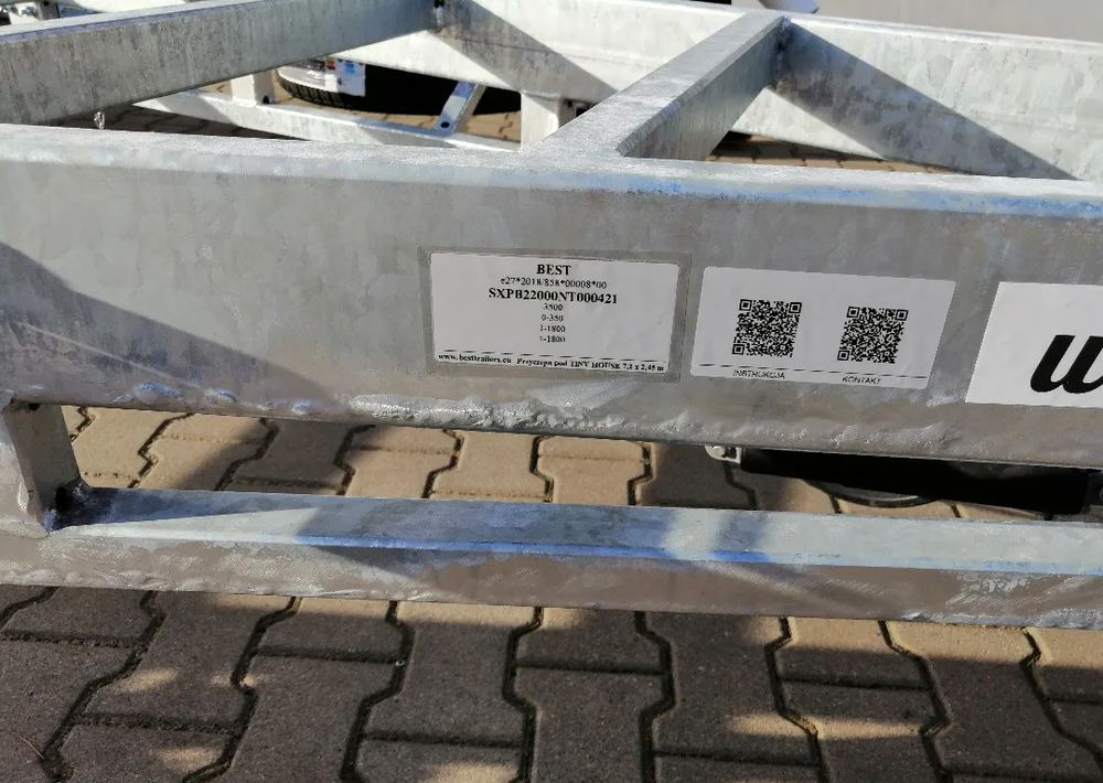 New Chassis trailer Besttrailers TINY HOUSE (Domki mobilne) 7,2x2,45 m DMC 3500 kg, 2 osie, 13", 4 podpory: picture 12