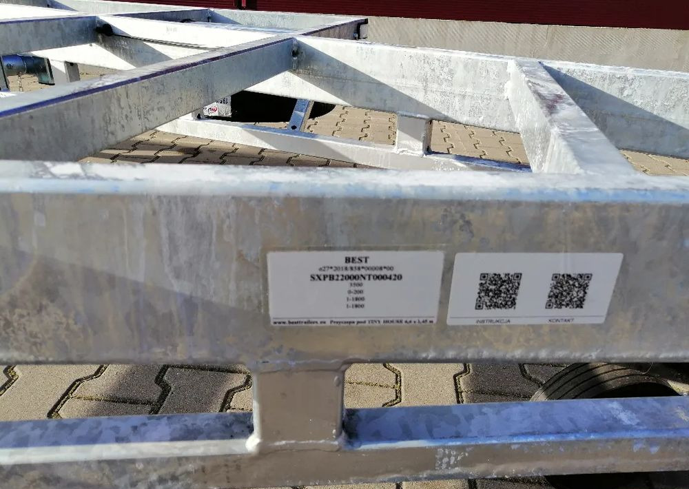 New Chassis trailer Besttrailers TINY HOUSE (Domki mobilne) 7,2x2,45 m DMC 3500 kg, 2 osie, 13", 4 podpory: picture 11