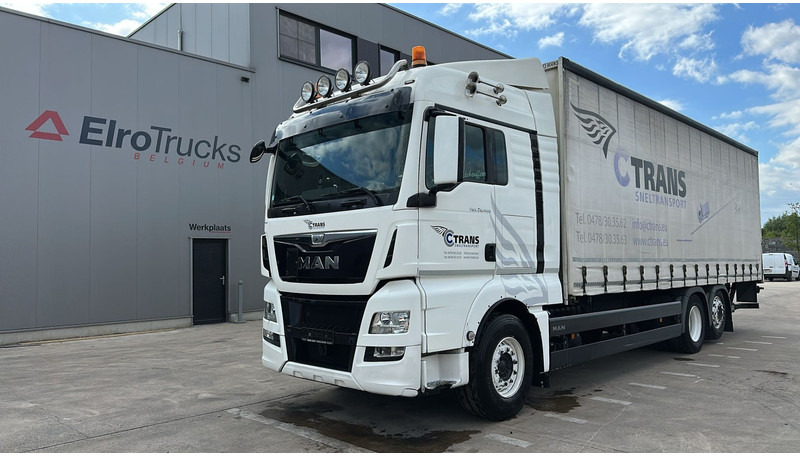 MAN TGX 26.400 (EURO 6 / 6X2 / LIFT / HAYON / BELGIAN TRUCK / GUTE ZUSTAND !! / 8.40 BOX LENGTH) - Curtainsider truck: picture 1 MAN TGX 26.400 (EURO 6 / 6X2 / LIFT / HAYON / BELGIAN TRUCK / GUTE ZUSTAND !! / 8.40 BOX LENGTH) - Curtainsider truck: picture 1