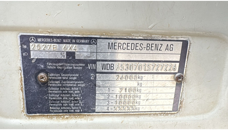 Tipper Mercedes-Benz SK 2527 (V6 / GRAND PONT / LAMES / BOITE MANUELLE / MANUAL GEARBOX): picture 20
