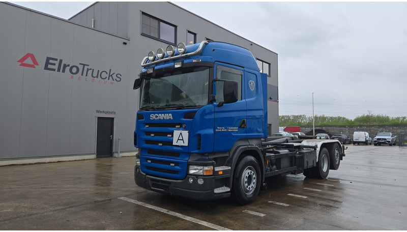 Scania R 470 (329.000 KM !! / GERMAN REGISTRATION / 6X2 / LENKACHSE / RETARDER / 21 TONS HOOK) - Hook lift truck: picture 1 Scania R 470 (329.000 KM !! / GERMAN REGISTRATION / 6X2 / LENKACHSE / RETARDER / 21 TONS HOOK) - Hook lift truck: picture 1