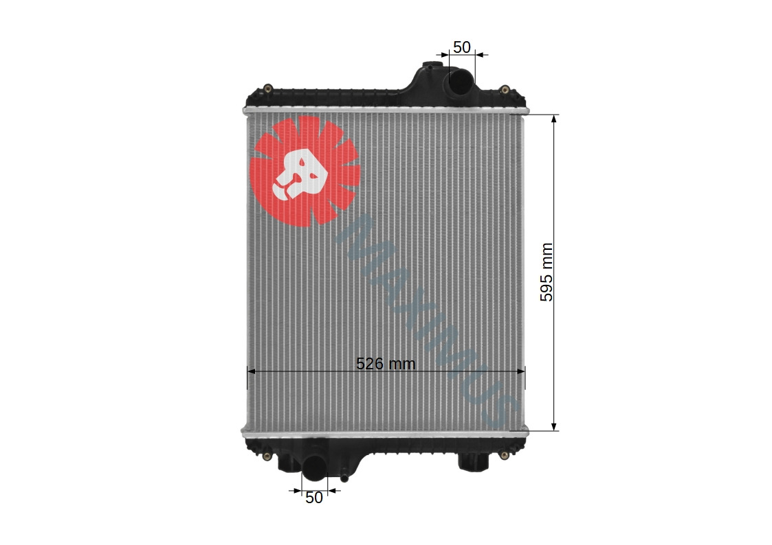 CASE NEW HOLLAND MXM140 , MXM155 , TM140 , TM155 - Radiator for Farm tractor: picture 2 CASE NEW HOLLAND MXM140 , MXM155 , TM140 , TM155 - Radiator for Farm tractor: picture 2
