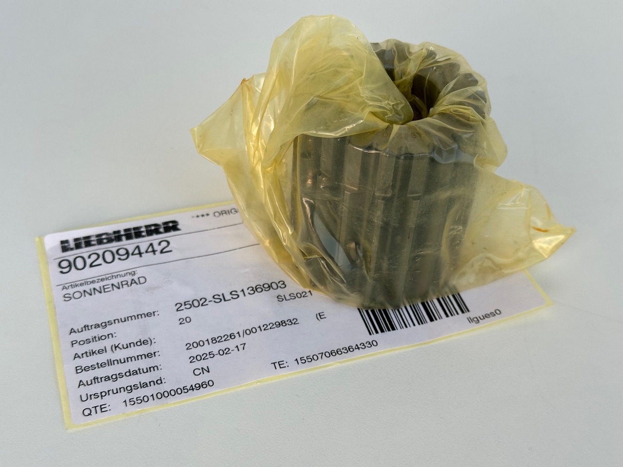 Liebherr Sonnenrad ID-Nr.9443047 - ID-Nr.944304703 - ID-Nr.90209442. A914 B,A914 C,A924,A932,A934,LH30,LH35,P924 C,E932,P914,P924 COMP,R906,R914,R916,R924,R926,R930 T,R932,R934,R944. #90209442.02.10# - Swing motor for Construction machinery: picture 5 Liebherr Sonnenrad ID-Nr.9443047 - ID-Nr.944304703 - ID-Nr.90209442. A914 B,A914 C,A924,A932,A934,LH30,LH35,P924 C,E932,P914,P924 COMP,R906,R914,R916,R924,R926,R930 T,R932,R934,R944. #90209442.02.10# - Swing motor for Construction machinery: picture 5