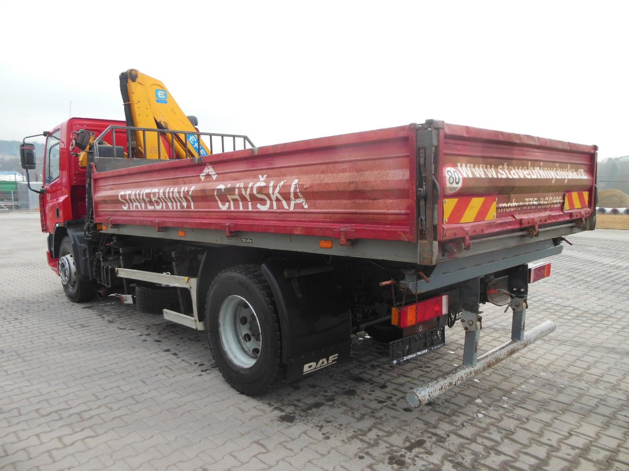 DAF CF 65.240,KRAN EFFER 110/2S,MANUELL,BLATT,1 HAND - Tipper, Crane truck: picture 4 DAF CF 65.240,KRAN EFFER 110/2S,MANUELL,BLATT,1 HAND - Tipper, Crane truck: picture 4