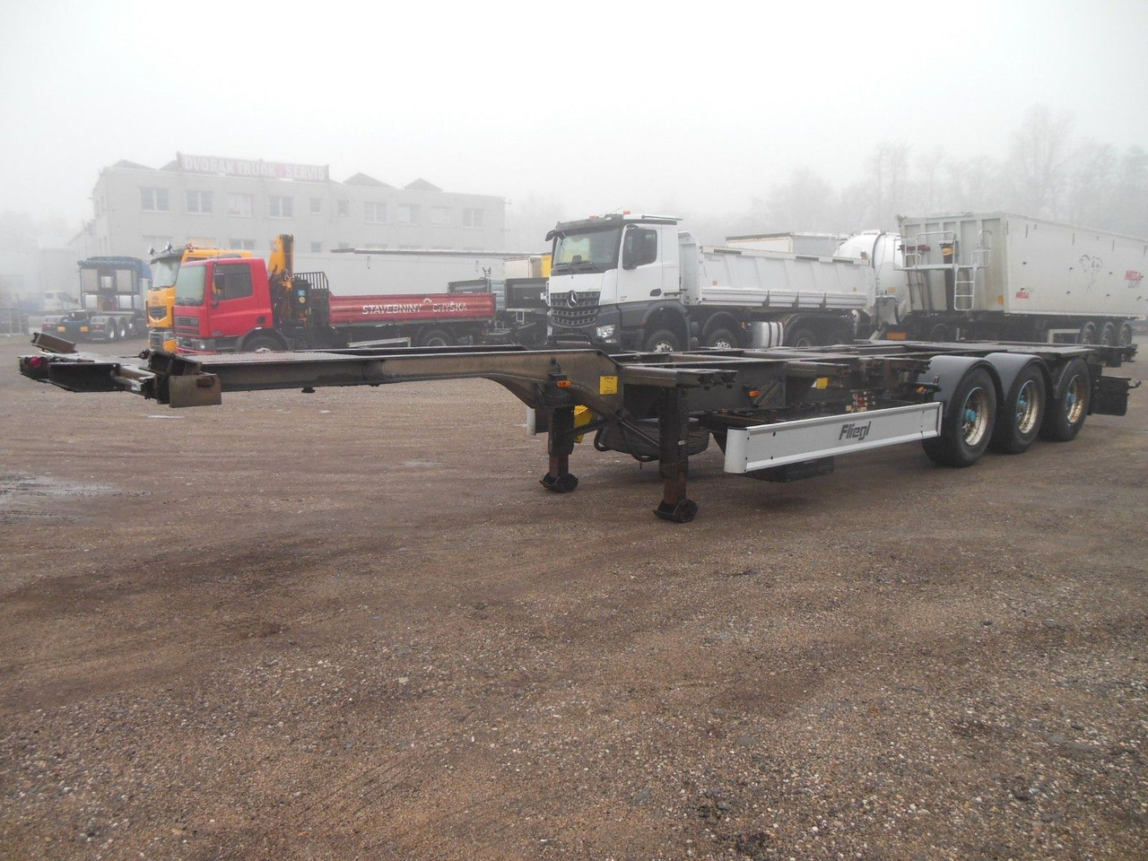 Fliegl SDS 380 GOOSENECK, BPW - Container transporter/ Swap body semi-trailer: picture 1 Fliegl SDS 380 GOOSENECK, BPW - Container transporter/ Swap body semi-trailer: picture 1