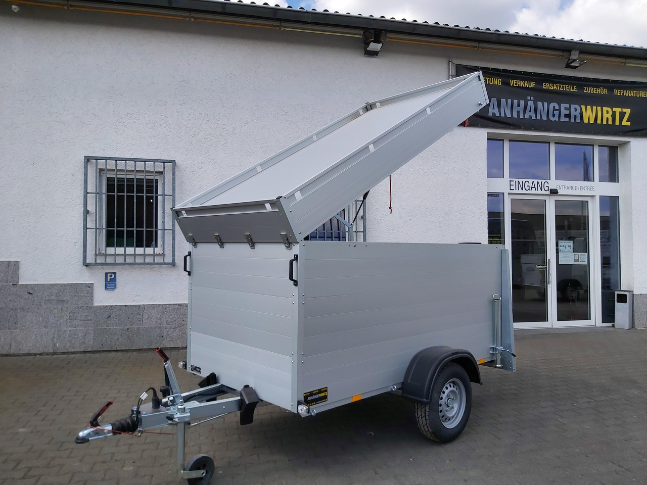 ALUBOXX Deckelanhänger GTB 1200 VT2 251x126x118cm Heckrampe (S) 1160kg Winter Aktion - Closed box trailer: picture 2 ALUBOXX Deckelanhänger GTB 1200 VT2 251x126x118cm Heckrampe (S) 1160kg Winter Aktion - Closed box trailer: picture 2