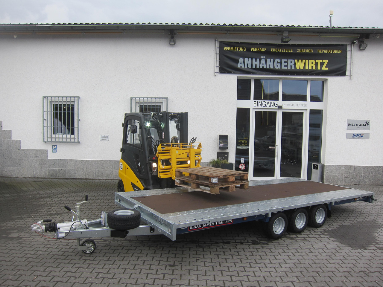 Brian James Trailer CarGO Connect 500x225cm Plateau Tridem 10" 3500kg 22 - Dropside/ Flatbed trailer: picture 4 Brian James Trailer CarGO Connect 500x225cm Plateau Tridem 10" 3500kg 22 - Dropside/ Flatbed trailer: picture 4