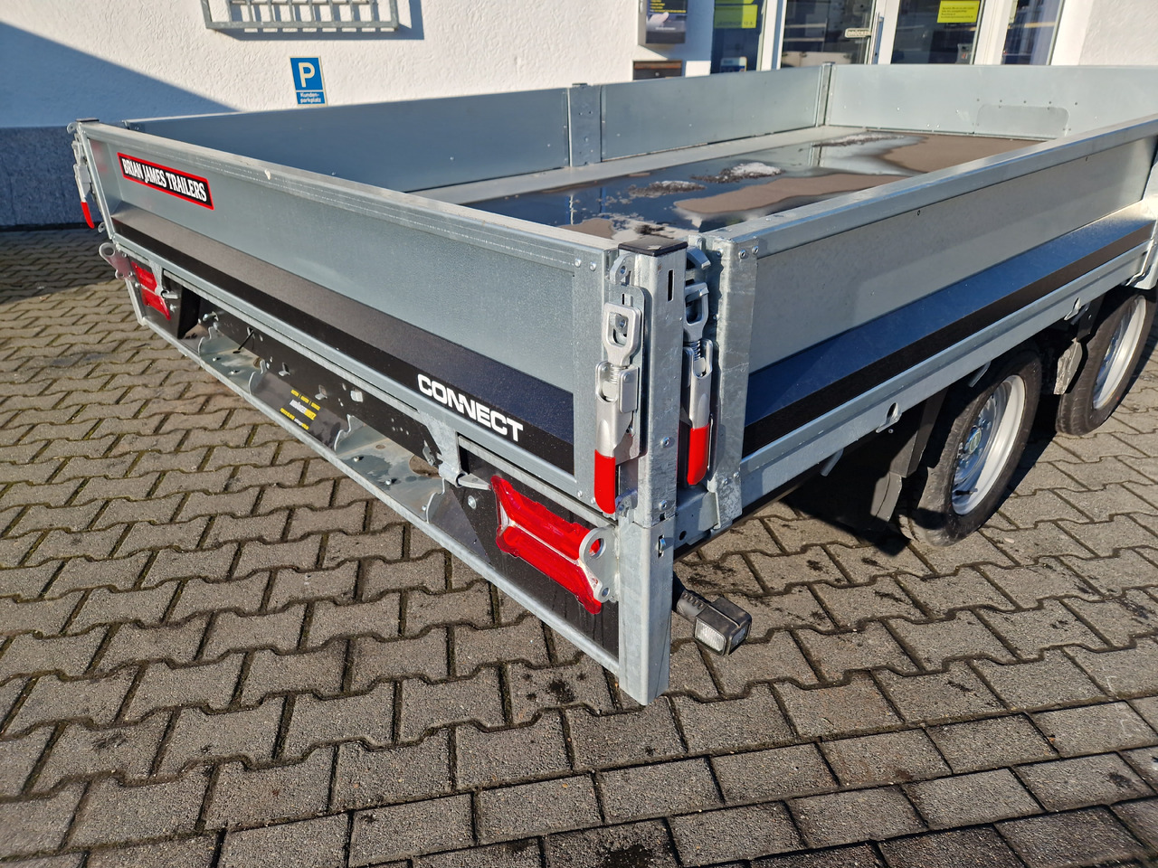 Dropside/ Flatbed trailer Brian James Trailer Connect 360x215x30cm Blackline Bordwände LED 12" (L) 3500kg: picture 10