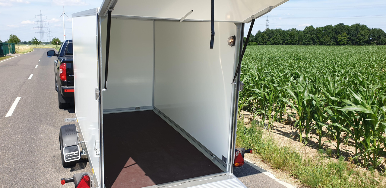 Closed box trailer Kofferanhänger Senklift AZSL 1730/151 Sandwich Serie 40 301x151x185cm Alu Heckrampe 1750kg preo 2023: picture 6