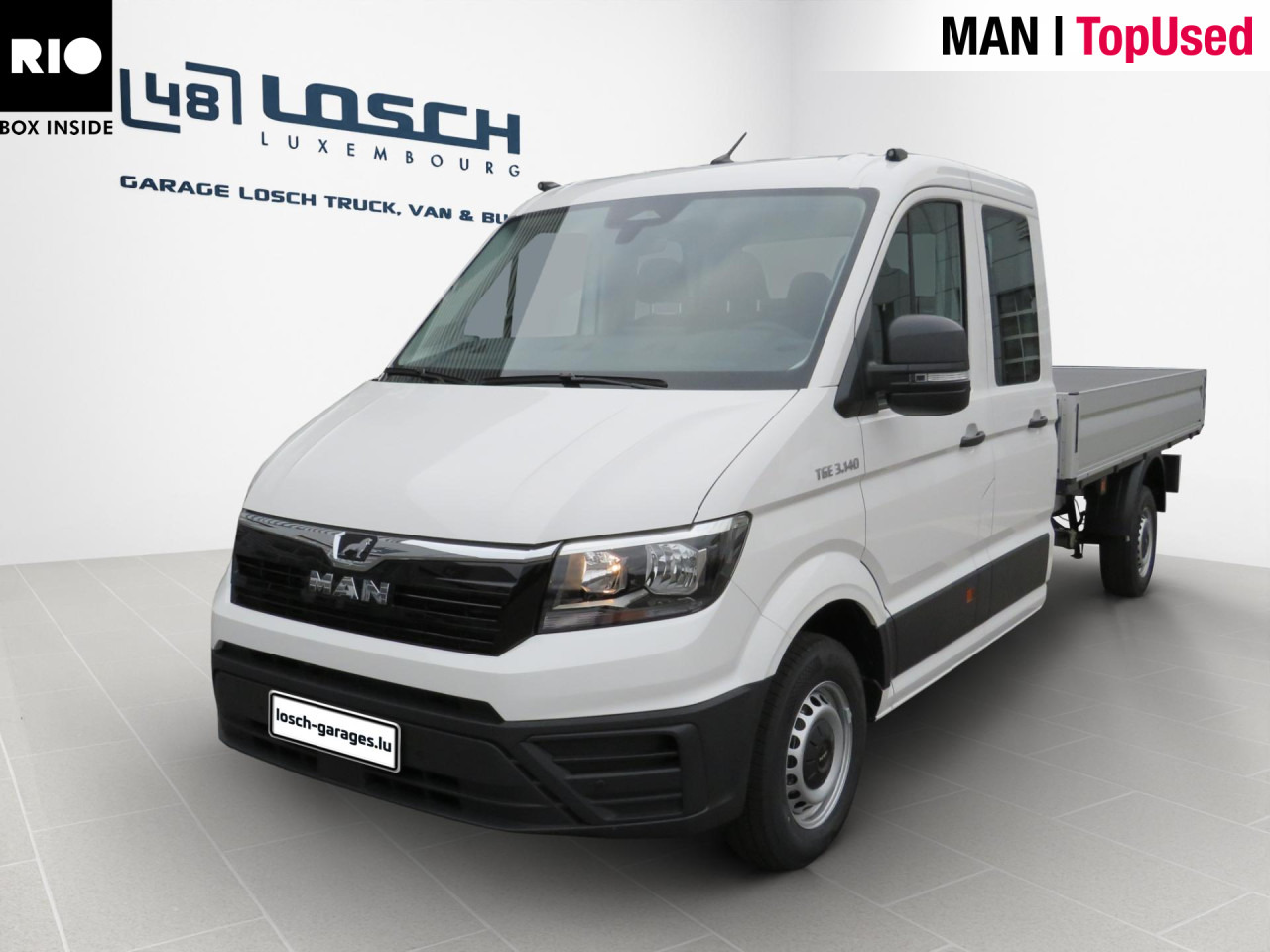 MAN TGE 3.140 4X2F L4 SB Doka Pritsche - Open body delivery van, Combi van: picture 1 MAN TGE 3.140 4X2F L4 SB Doka Pritsche - Open body delivery van, Combi van: picture 1