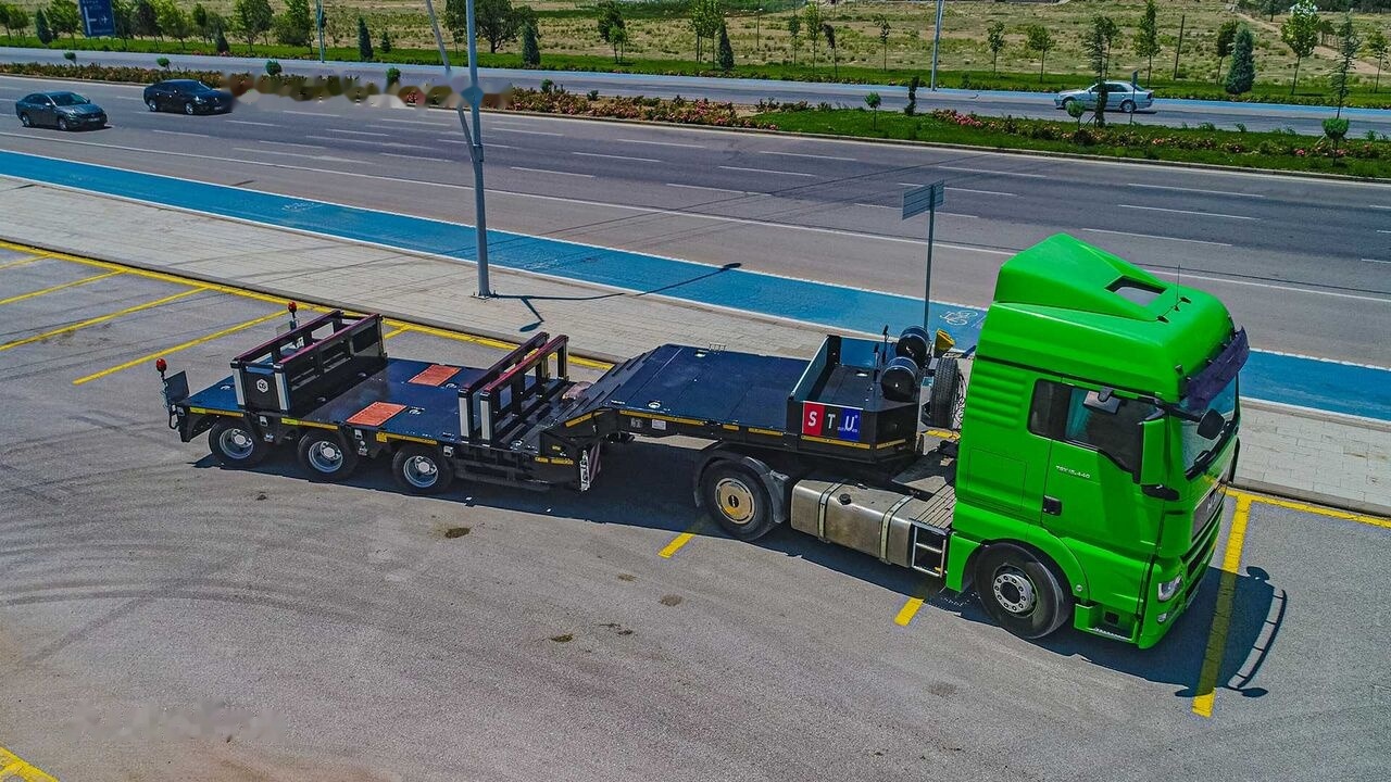 New Low loader semi-trailer STU 3 Axle Hydraulic Steering Low Loader: picture 27