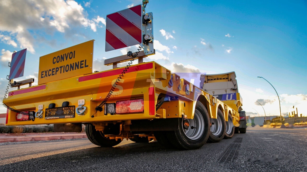 New Low loader semi-trailer STU 3 Axle Hydraulic Steering Low Loader: picture 18
